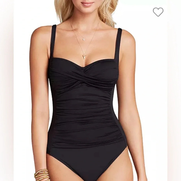 La Blanca NWT Island Goddess Sweetheart One Piece Swimsuit - Size 6 - Picture 1 of 7